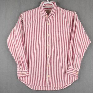 The Fox Collection Mens Striped Button Down Shirt Medium Vintage 100% Cotton